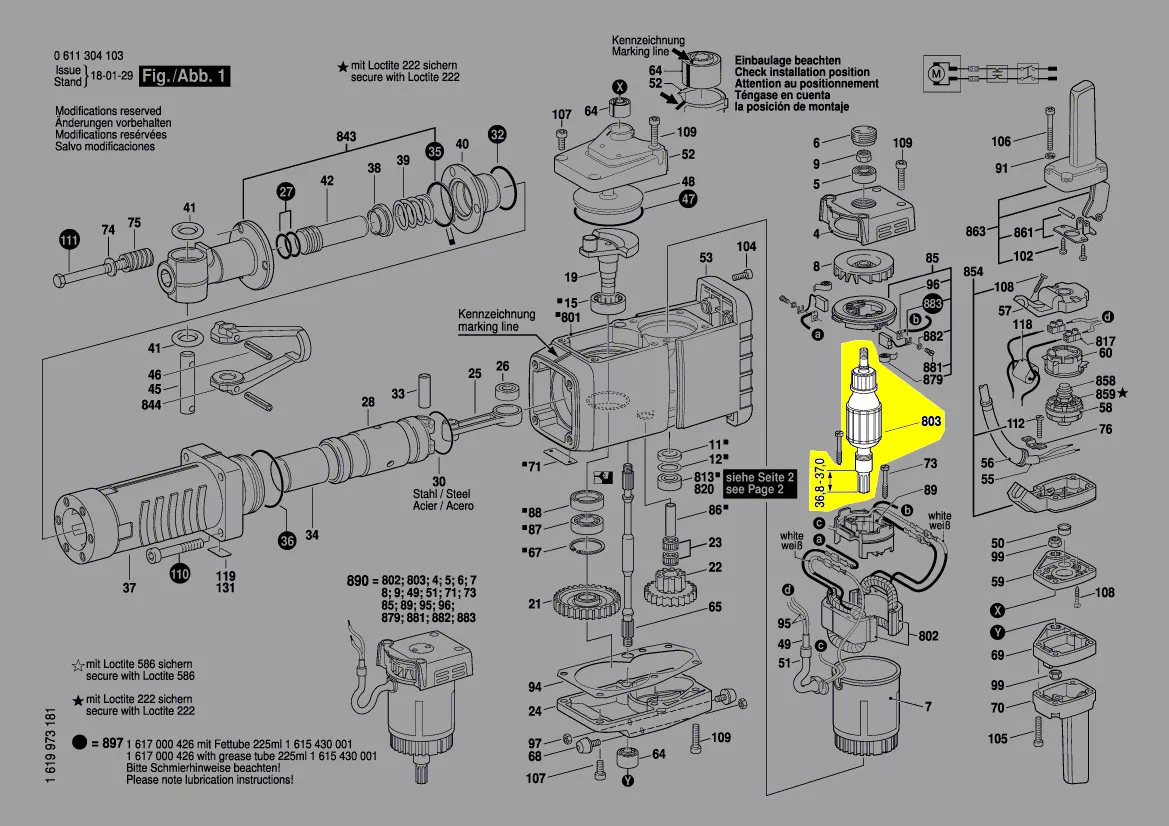 Induit réf. 1 614 011 091 Bosch